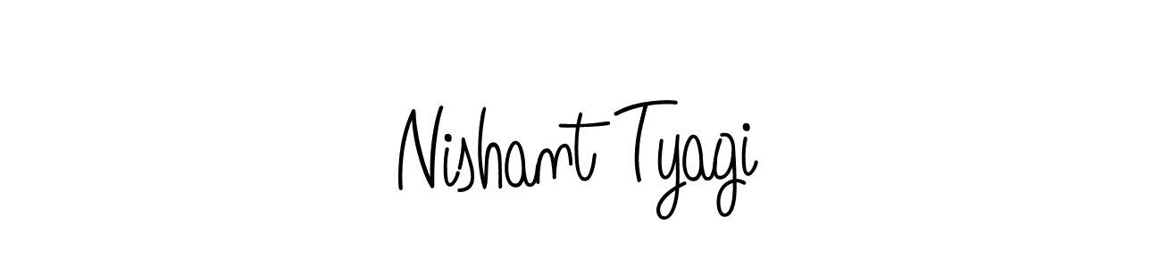 How to make Nishant Tyagi signature? Angelique-Rose-font-FFP is a professional autograph style. Create handwritten signature for Nishant Tyagi name. Nishant Tyagi signature style 5 images and pictures png