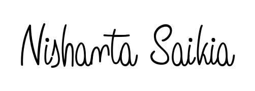 You should practise on your own different ways (Angelique-Rose-font-FFP) to write your name (Nishanta Saikia) in signature. Don't let someone else do it for you. Nishanta Saikia signature style 5 images and pictures png