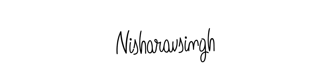 The best way (Angelique-Rose-font-FFP) to make a short signature is to pick only two or three words in your name. The name Nisharavsingh include a total of six letters. For converting this name. Nisharavsingh signature style 5 images and pictures png