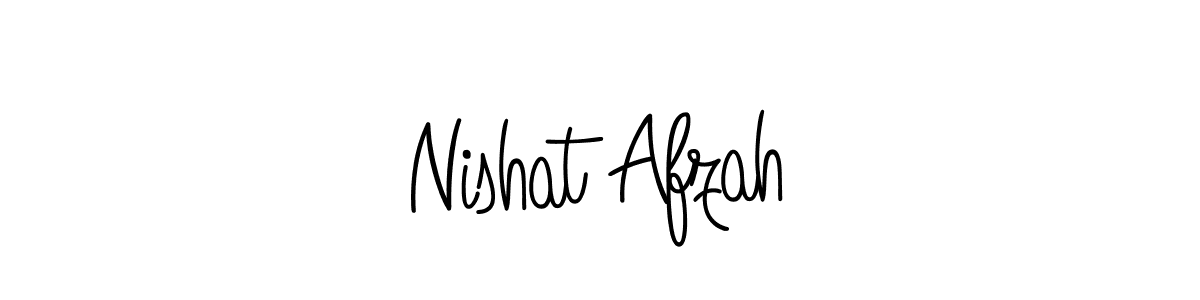 Make a beautiful signature design for name Nishat Afzah. Use this online signature maker to create a handwritten signature for free. Nishat Afzah signature style 5 images and pictures png