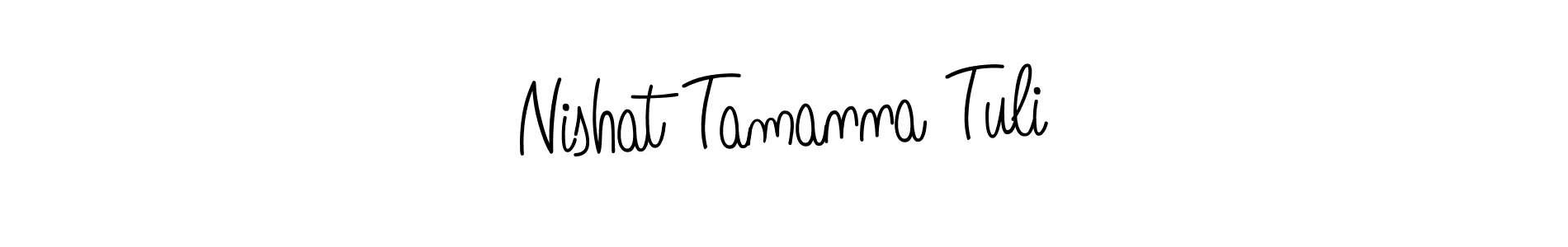 Once you've used our free online signature maker to create your best signature Angelique-Rose-font-FFP style, it's time to enjoy all of the benefits that Nishat Tamanna Tuli name signing documents. Nishat Tamanna Tuli signature style 5 images and pictures png