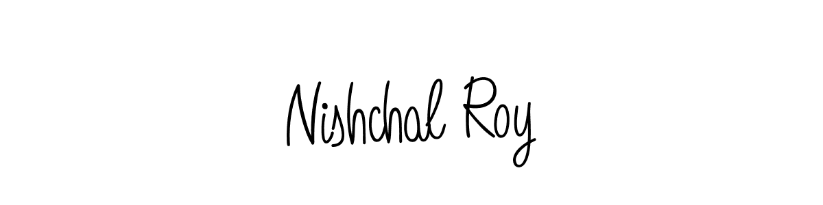 Use a signature maker to create a handwritten signature online. With this signature software, you can design (Angelique-Rose-font-FFP) your own signature for name Nishchal Roy. Nishchal Roy signature style 5 images and pictures png