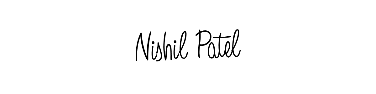 if you are searching for the best signature style for your name Nishil Patel. so please give up your signature search. here we have designed multiple signature styles  using Angelique-Rose-font-FFP. Nishil Patel signature style 5 images and pictures png
