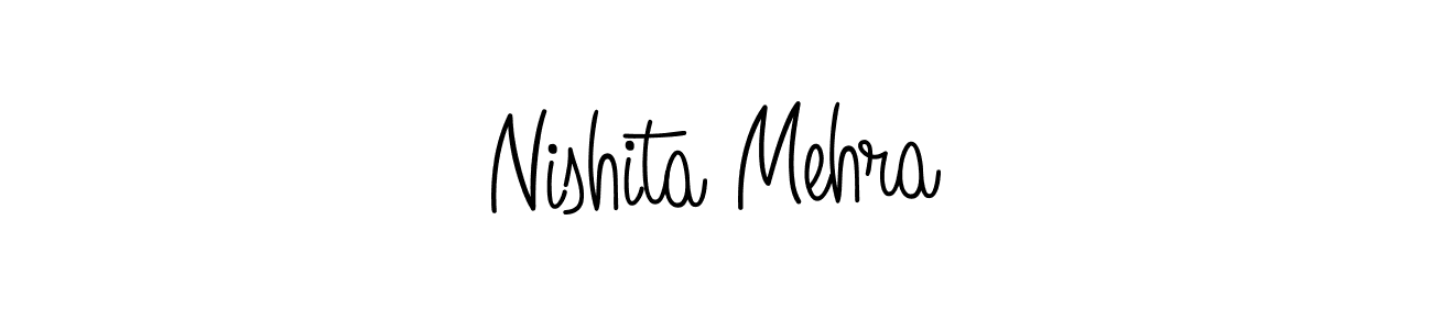 Also we have Nishita Mehra name is the best signature style. Create professional handwritten signature collection using Angelique-Rose-font-FFP autograph style. Nishita Mehra signature style 5 images and pictures png
