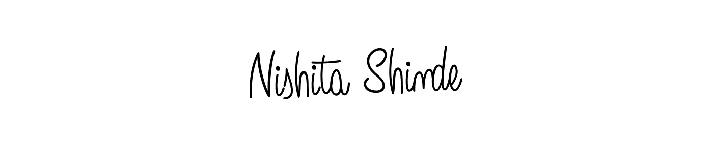 Design your own signature with our free online signature maker. With this signature software, you can create a handwritten (Angelique-Rose-font-FFP) signature for name Nishita Shinde. Nishita Shinde signature style 5 images and pictures png