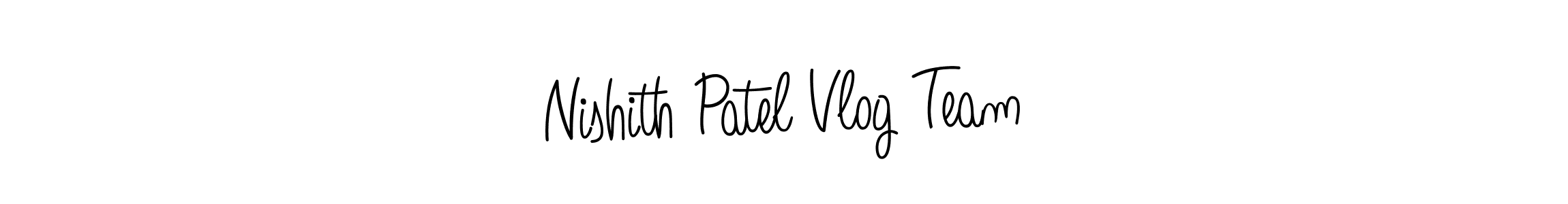 Make a short Nishith Patel Vlog Team signature style. Manage your documents anywhere anytime using Angelique-Rose-font-FFP. Create and add eSignatures, submit forms, share and send files easily. Nishith Patel Vlog Team signature style 5 images and pictures png