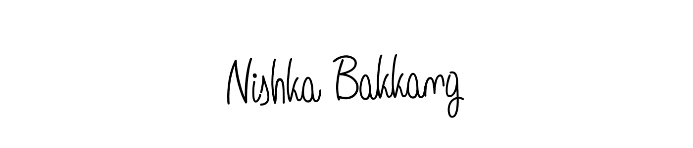 This is the best signature style for the Nishka Bakkang name. Also you like these signature font (Angelique-Rose-font-FFP). Mix name signature. Nishka Bakkang signature style 5 images and pictures png