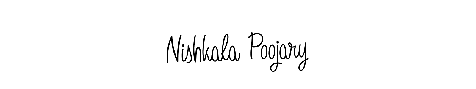 Check out images of Autograph of Nishkala Poojary name. Actor Nishkala Poojary Signature Style. Angelique-Rose-font-FFP is a professional sign style online. Nishkala Poojary signature style 5 images and pictures png