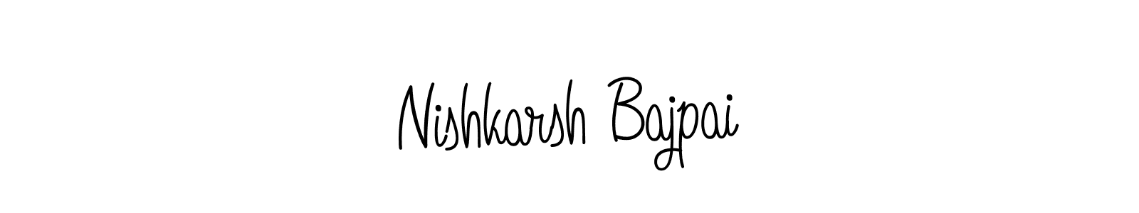 Use a signature maker to create a handwritten signature online. With this signature software, you can design (Angelique-Rose-font-FFP) your own signature for name Nishkarsh Bajpai. Nishkarsh Bajpai signature style 5 images and pictures png