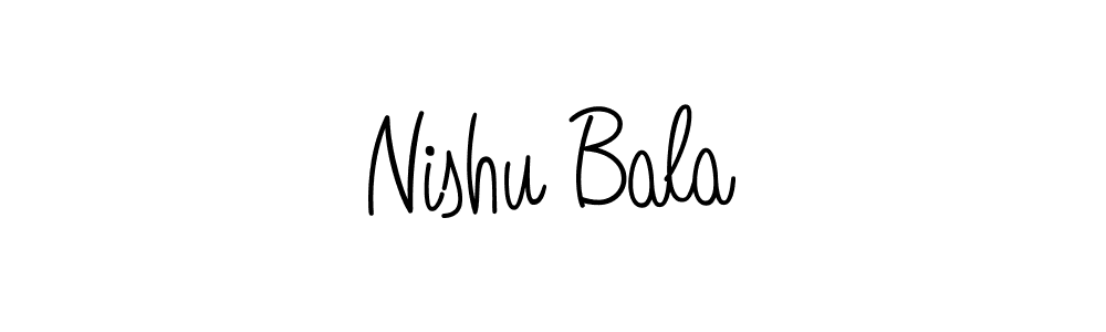 Once you've used our free online signature maker to create your best signature Angelique-Rose-font-FFP style, it's time to enjoy all of the benefits that Nishu Bala name signing documents. Nishu Bala signature style 5 images and pictures png