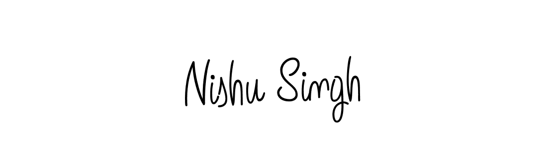 Angelique-Rose-font-FFP is a professional signature style that is perfect for those who want to add a touch of class to their signature. It is also a great choice for those who want to make their signature more unique. Get Nishu Singh name to fancy signature for free. Nishu Singh signature style 5 images and pictures png