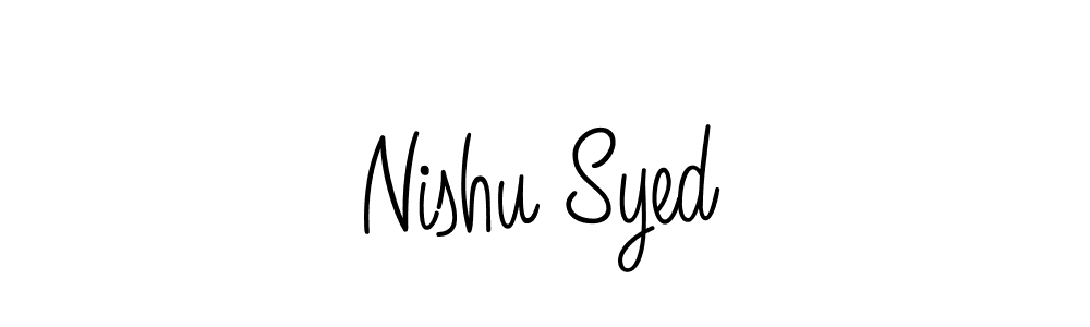 Once you've used our free online signature maker to create your best signature Angelique-Rose-font-FFP style, it's time to enjoy all of the benefits that Nishu Syed name signing documents. Nishu Syed signature style 5 images and pictures png