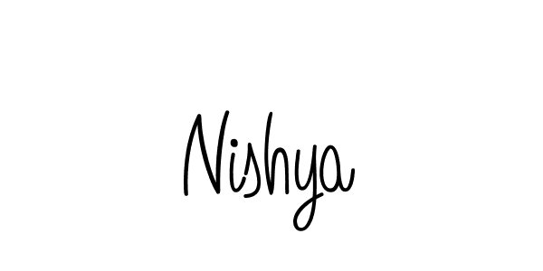 How to make Nishya signature? Angelique-Rose-font-FFP is a professional autograph style. Create handwritten signature for Nishya name. Nishya signature style 5 images and pictures png