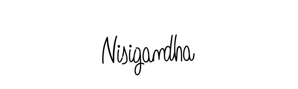 Nisigandha stylish signature style. Best Handwritten Sign (Angelique-Rose-font-FFP) for my name. Handwritten Signature Collection Ideas for my name Nisigandha. Nisigandha signature style 5 images and pictures png