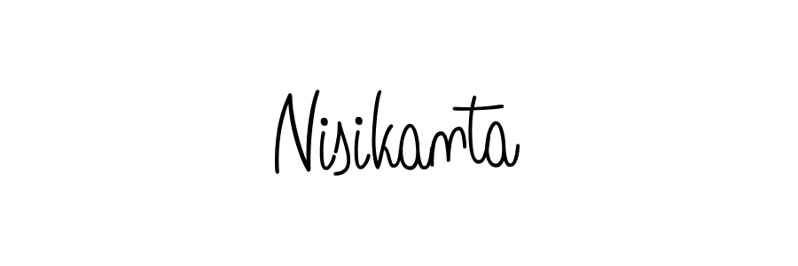 Make a beautiful signature design for name Nisikanta. With this signature (Angelique-Rose-font-FFP) style, you can create a handwritten signature for free. Nisikanta signature style 5 images and pictures png