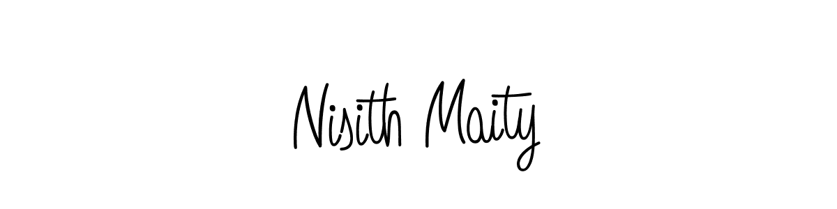 How to make Nisith Maity signature? Angelique-Rose-font-FFP is a professional autograph style. Create handwritten signature for Nisith Maity name. Nisith Maity signature style 5 images and pictures png