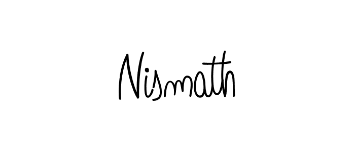 Make a beautiful signature design for name Nismath. With this signature (Angelique-Rose-font-FFP) style, you can create a handwritten signature for free. Nismath signature style 5 images and pictures png