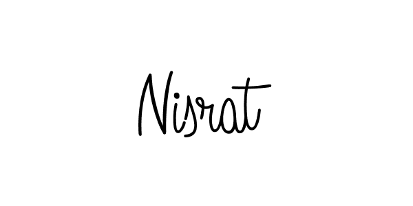 The best way (Angelique-Rose-font-FFP) to make a short signature is to pick only two or three words in your name. The name Nisrat include a total of six letters. For converting this name. Nisrat signature style 5 images and pictures png