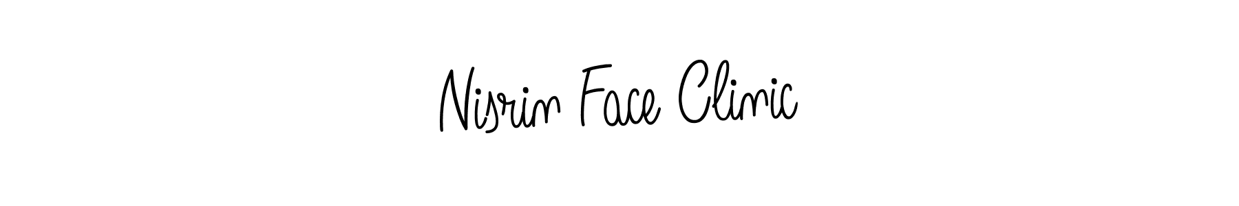 It looks lik you need a new signature style for name Nisrin Face Clinic. Design unique handwritten (Angelique-Rose-font-FFP) signature with our free signature maker in just a few clicks. Nisrin Face Clinic signature style 5 images and pictures png