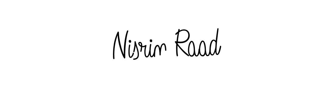 Also we have Nisrin Raad name is the best signature style. Create professional handwritten signature collection using Angelique-Rose-font-FFP autograph style. Nisrin Raad signature style 5 images and pictures png