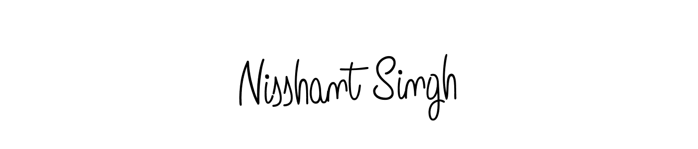 Use a signature maker to create a handwritten signature online. With this signature software, you can design (Angelique-Rose-font-FFP) your own signature for name Nisshant Singh. Nisshant Singh signature style 5 images and pictures png