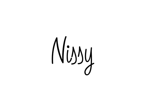 Design your own signature with our free online signature maker. With this signature software, you can create a handwritten (Angelique-Rose-font-FFP) signature for name Nissy. Nissy signature style 5 images and pictures png