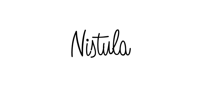 The best way (Angelique-Rose-font-FFP) to make a short signature is to pick only two or three words in your name. The name Nistula include a total of six letters. For converting this name. Nistula signature style 5 images and pictures png