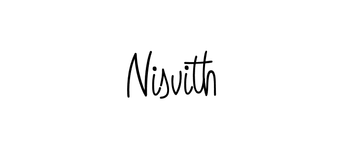 Create a beautiful signature design for name Nisvith. With this signature (Angelique-Rose-font-FFP) fonts, you can make a handwritten signature for free. Nisvith signature style 5 images and pictures png