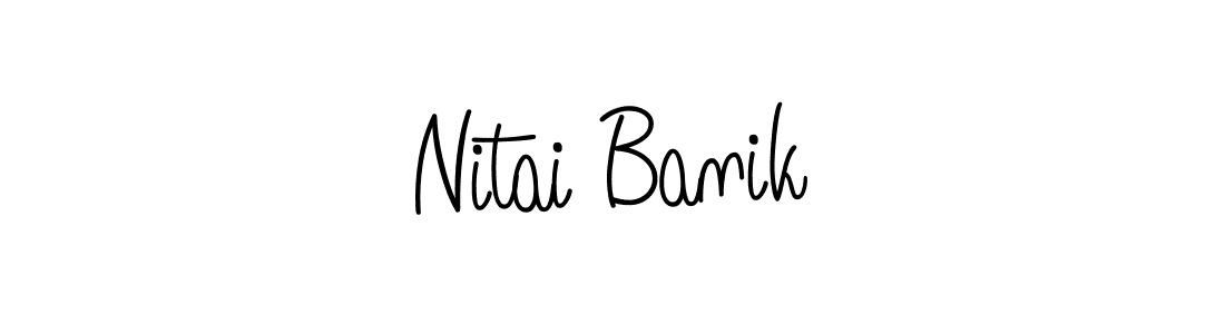 You can use this online signature creator to create a handwritten signature for the name Nitai Banik. This is the best online autograph maker. Nitai Banik signature style 5 images and pictures png