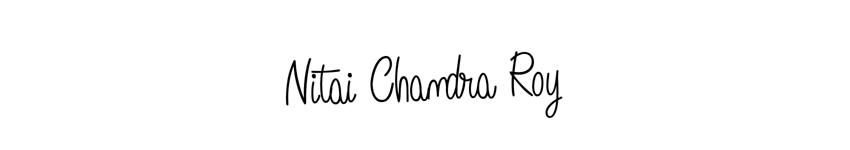 Make a beautiful signature design for name Nitai Chandra Roy. With this signature (Angelique-Rose-font-FFP) style, you can create a handwritten signature for free. Nitai Chandra Roy signature style 5 images and pictures png