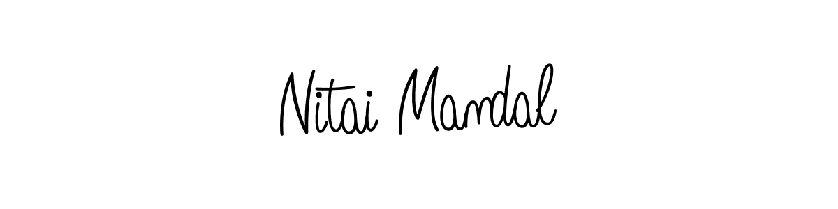 Angelique-Rose-font-FFP is a professional signature style that is perfect for those who want to add a touch of class to their signature. It is also a great choice for those who want to make their signature more unique. Get Nitai Mandal name to fancy signature for free. Nitai Mandal signature style 5 images and pictures png