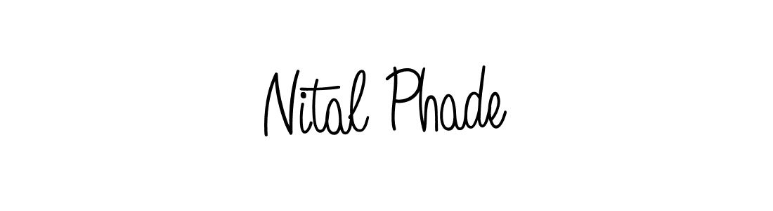 You should practise on your own different ways (Angelique-Rose-font-FFP) to write your name (Nital Phade) in signature. don't let someone else do it for you. Nital Phade signature style 5 images and pictures png