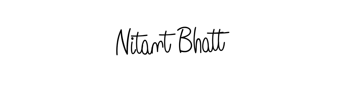 How to make Nitant Bhatt signature? Angelique-Rose-font-FFP is a professional autograph style. Create handwritten signature for Nitant Bhatt name. Nitant Bhatt signature style 5 images and pictures png