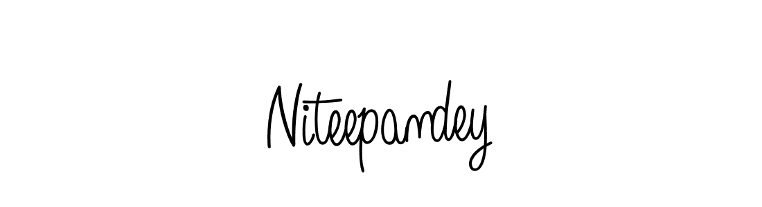 Use a signature maker to create a handwritten signature online. With this signature software, you can design (Angelique-Rose-font-FFP) your own signature for name Niteepandey. Niteepandey signature style 5 images and pictures png