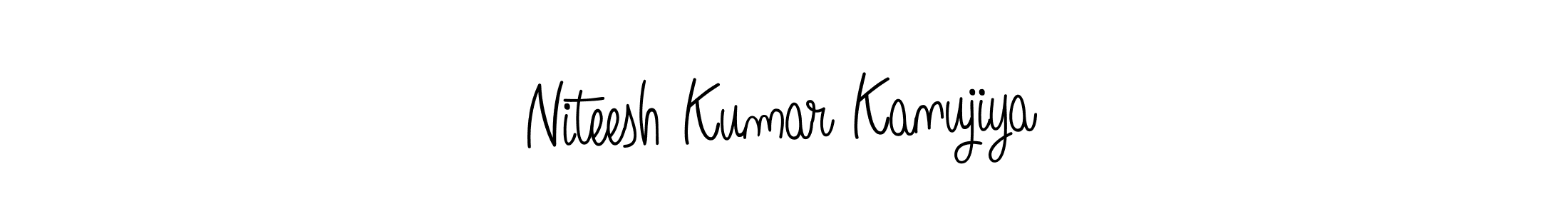 Once you've used our free online signature maker to create your best signature Angelique-Rose-font-FFP style, it's time to enjoy all of the benefits that Niteesh Kumar Kanujiya name signing documents. Niteesh Kumar Kanujiya signature style 5 images and pictures png