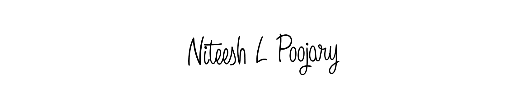 Check out images of Autograph of Niteesh L Poojary name. Actor Niteesh L Poojary Signature Style. Angelique-Rose-font-FFP is a professional sign style online. Niteesh L Poojary signature style 5 images and pictures png