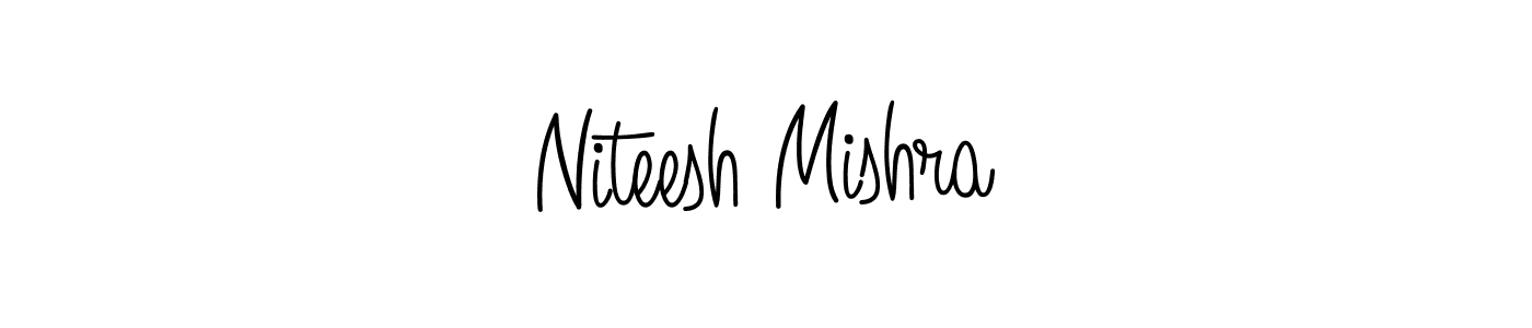 Angelique-Rose-font-FFP is a professional signature style that is perfect for those who want to add a touch of class to their signature. It is also a great choice for those who want to make their signature more unique. Get Niteesh Mishra name to fancy signature for free. Niteesh Mishra signature style 5 images and pictures png