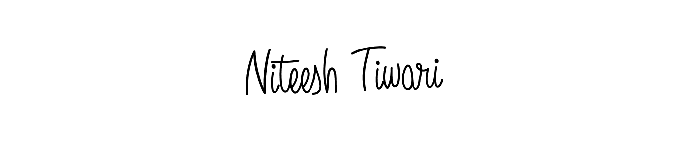 Use a signature maker to create a handwritten signature online. With this signature software, you can design (Angelique-Rose-font-FFP) your own signature for name Niteesh Tiwari. Niteesh Tiwari signature style 5 images and pictures png