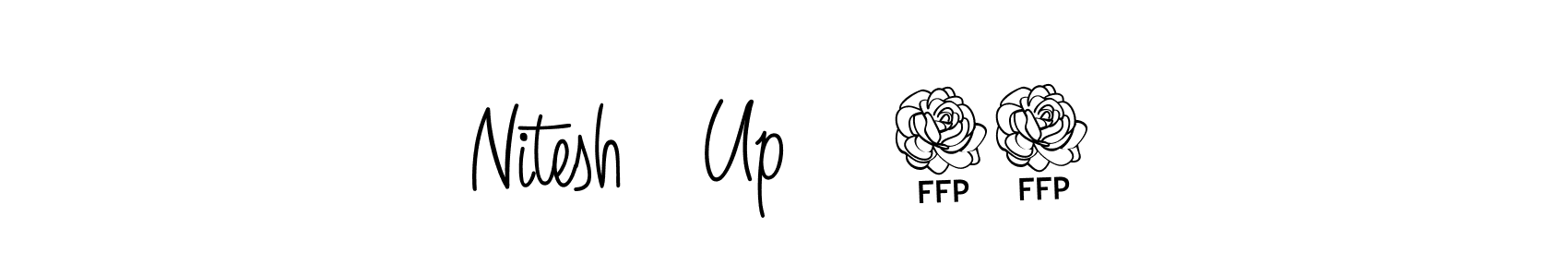 Angelique-Rose-font-FFP is a professional signature style that is perfect for those who want to add a touch of class to their signature. It is also a great choice for those who want to make their signature more unique. Get Nitesh   Up    50 name to fancy signature for free. Nitesh   Up    50 signature style 5 images and pictures png