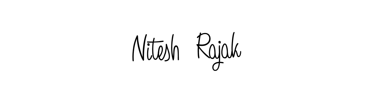 How to Draw Nitesh  Rajak signature style? Angelique-Rose-font-FFP is a latest design signature styles for name Nitesh  Rajak. Nitesh  Rajak signature style 5 images and pictures png