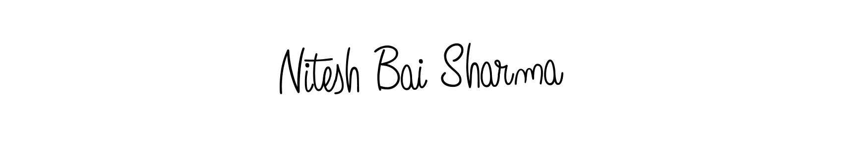Similarly Angelique-Rose-font-FFP is the best handwritten signature design. Signature creator online .You can use it as an online autograph creator for name Nitesh Bai Sharma. Nitesh Bai Sharma signature style 5 images and pictures png