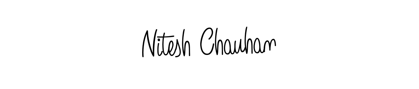 This is the best signature style for the Nitesh Chauhan name. Also you like these signature font (Angelique-Rose-font-FFP). Mix name signature. Nitesh Chauhan signature style 5 images and pictures png