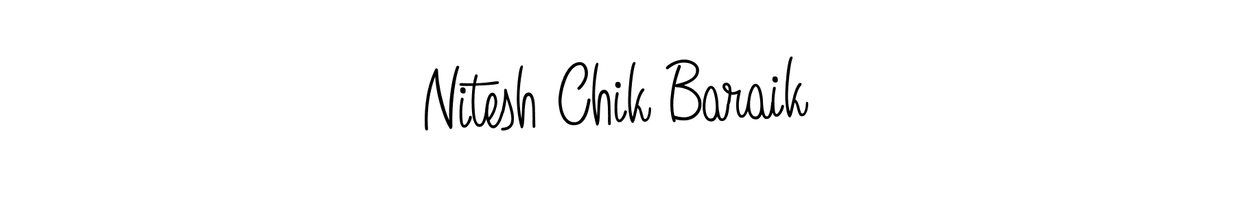 You can use this online signature creator to create a handwritten signature for the name Nitesh Chik Baraik. This is the best online autograph maker. Nitesh Chik Baraik signature style 5 images and pictures png