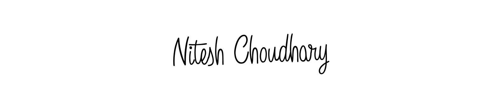 How to make Nitesh Choudhary signature? Angelique-Rose-font-FFP is a professional autograph style. Create handwritten signature for Nitesh Choudhary name. Nitesh Choudhary signature style 5 images and pictures png