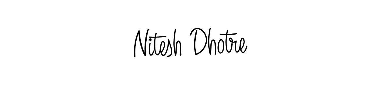 How to make Nitesh Dhotre signature? Angelique-Rose-font-FFP is a professional autograph style. Create handwritten signature for Nitesh Dhotre name. Nitesh Dhotre signature style 5 images and pictures png