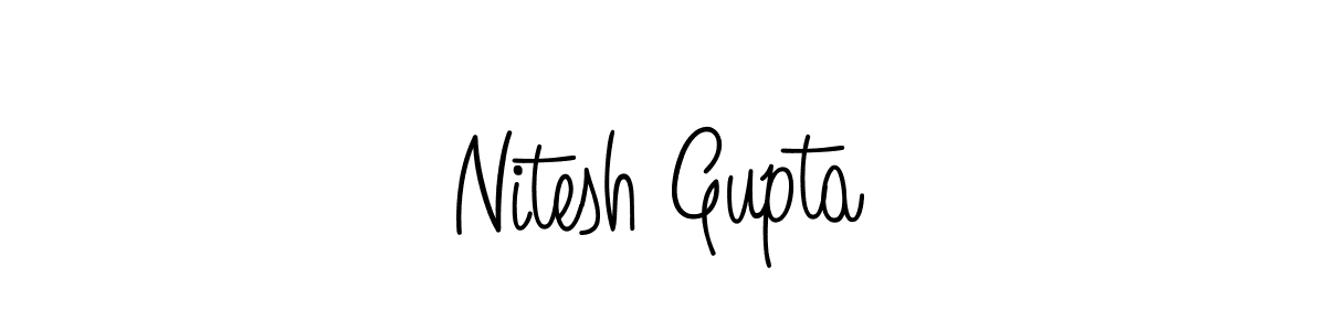 Also we have Nitesh Gupta name is the best signature style. Create professional handwritten signature collection using Angelique-Rose-font-FFP autograph style. Nitesh Gupta signature style 5 images and pictures png