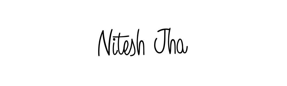 Make a beautiful signature design for name Nitesh Jha. Use this online signature maker to create a handwritten signature for free. Nitesh Jha signature style 5 images and pictures png