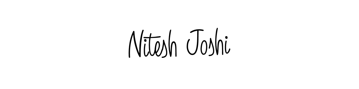 Also we have Nitesh Joshi name is the best signature style. Create professional handwritten signature collection using Angelique-Rose-font-FFP autograph style. Nitesh Joshi signature style 5 images and pictures png