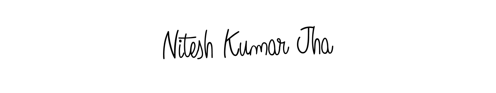 This is the best signature style for the Nitesh Kumar Jha name. Also you like these signature font (Angelique-Rose-font-FFP). Mix name signature. Nitesh Kumar Jha signature style 5 images and pictures png