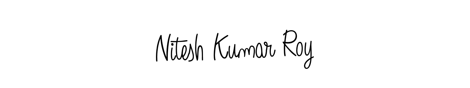 How to make Nitesh Kumar Roy name signature. Use Angelique-Rose-font-FFP style for creating short signs online. This is the latest handwritten sign. Nitesh Kumar Roy signature style 5 images and pictures png